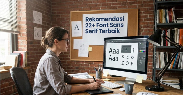 rekomendasi font sans serif